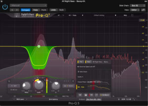 Fabfilter Pro Q3 Dynamic EQ with Collision Meter